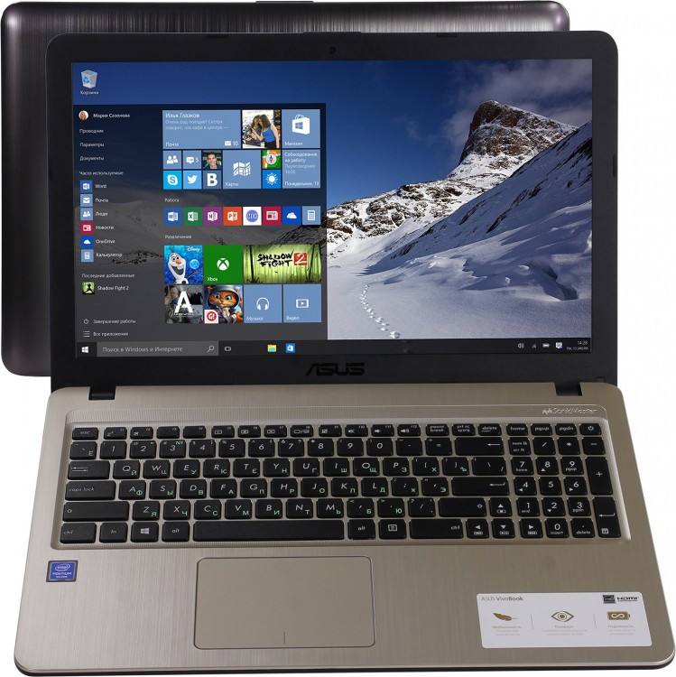 Ноутбук 15,6" Asus X540MA-GQ120 Intel Pen 5000  /  4Gb  /  500Gb  /  Intel UHD 600  /  HD  /  noODD  /  Endless