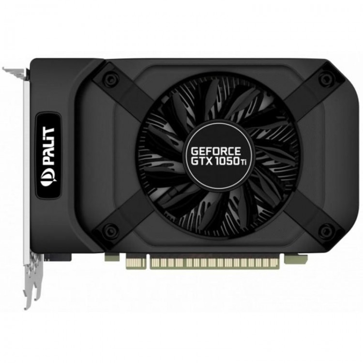 Видеокарта NVIDIA GeForce GTX 1050Ti 4Gb Palit <StormX> GDDR5 128b DVI+HDMI+DP (OEM)