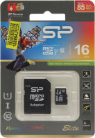 Флешка microSDHC 16Gb Silicon Power SP016GBSTHBU1V10-SP (+адаптер)
