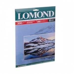 Фотобумага A4, глянцевая, 200 г  /  м2, 25 листов, Lomond (0102046)