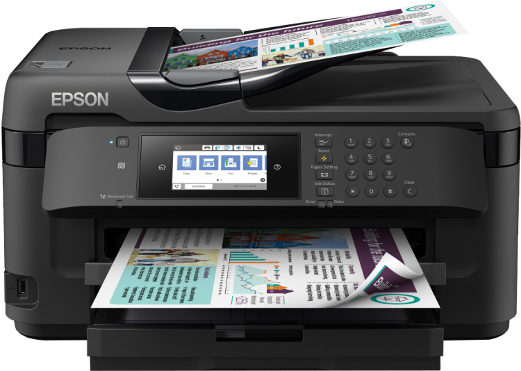 Принтер МФУ Epson WorkForce WF-7720 (A3  /  5760*1440dpi  /  13стр  /  4цв  /  WiFi  /  сетевой  /  факс)