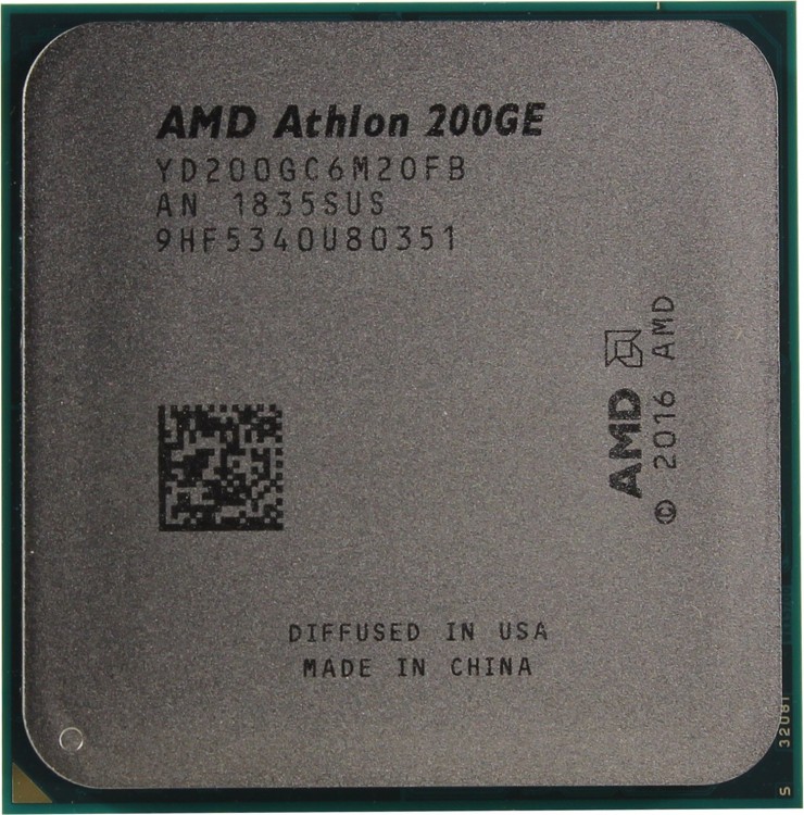 Процессор AMD 200GE AM4 (YD200GC6M2OFB) 3.2GHz  /  2  /  100MHz  /  35W (BOX)