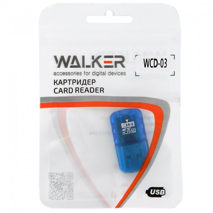 Картридер WALKER WCD-03 (microSD)