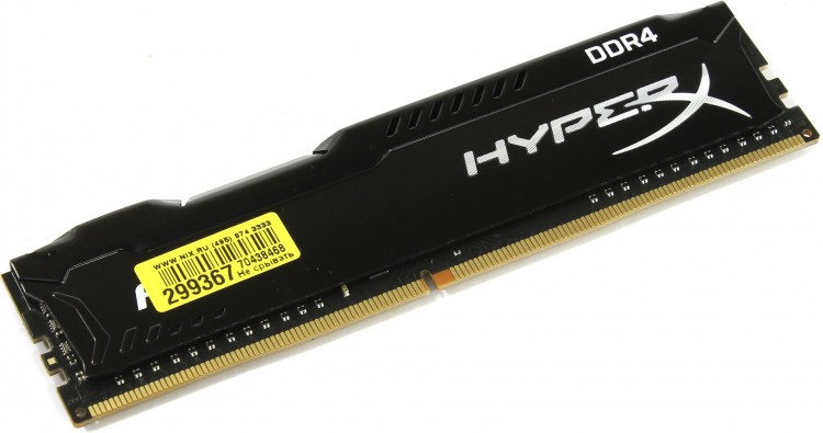 Память DDR4 8GB 21300  /  CL16 Kingston HyperX FURY Black HX426C16FB2  /  8