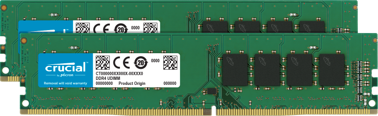 Память DDR4 8Gb <PC4-19200> Crucial <CT2K4G4DFS824A> KIT 2*4Gb CL17