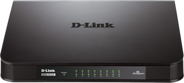 Концентратор D-Link DGS-1016A 16UTP 10  /  100  /  1000Mbps