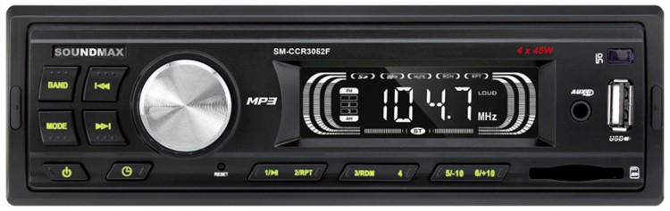 Автомагнитола Soundmax SM-CCR3052F 1DIN 4x45Вт
