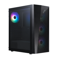 Корпус (без блока питания) ATX XPG LANDER 500 (160мм / 340мм / 4х120-ARGB) (черный)