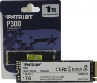 SSD NVME 1 Tb Patriot P300P1TBM28 (320TBW  /  2100:1650 Мбайт  /  с)