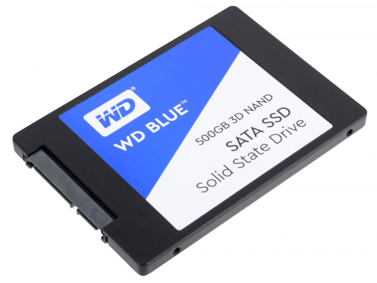 SSD 500 Gb WD Blue (R525  /  W550Mb  /  s, TLC, SATA) (WDS500G2B0A)