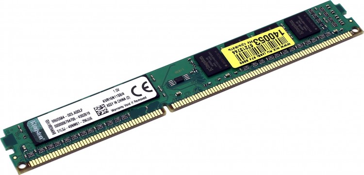 Память DDR3 4Gb PC3-12800 Kingston KVR16N11S8  /  4 CL11