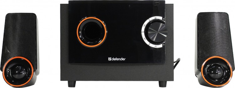 Колонки Defender X362 2.1 (2x8Вт+SUBx20Вт  /  BT  /  FM  /  SD  /  USB  /  LED  /  jack3.5  /  220V)