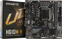 Материнская плата GIGABYTE H610M H DDR4 (RTL) LGA1700 <H610> PCI-E Dsub+ HDMI+DP GbLAN SATA MicroATX