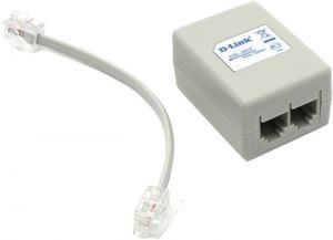 Сплиттер ADSL D-Link <DSL-30CF> (AnnexA, вход 1xRJ-12 выход 2xRJ-12 ADSL+аналоговый телефон)