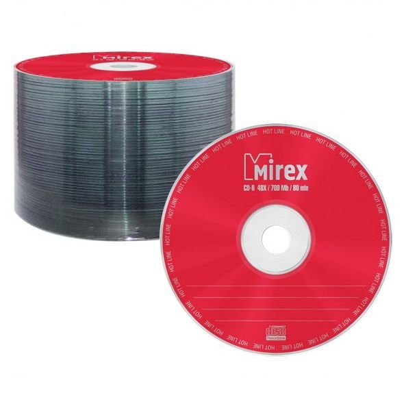 Диск CD-R Mirex 700Mb 48x Shrink (50шт)