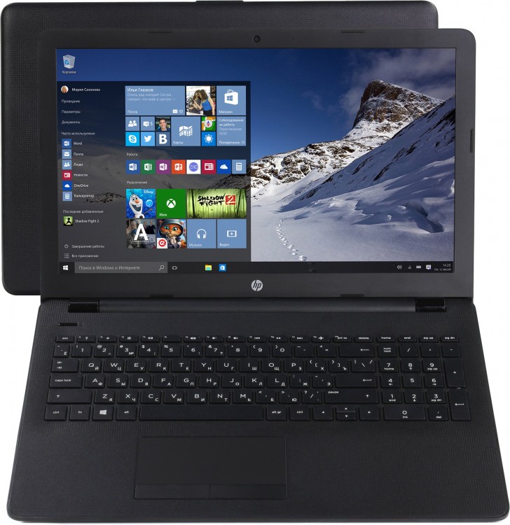 Ноутбук 15.6" HP 15-rb026ur A4 9120  /  4Gb  /  500Gb  /  HD  /  no ODD  /  Win10
