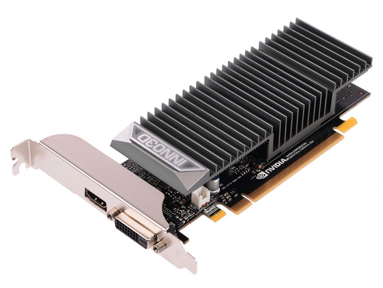 Видеокарта NVIDIA GeForce GT 1030 2Gb Inno3D 64bit GDDR5 (DVI+HDMI)
