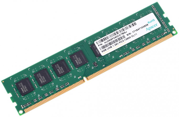 Память DDR3L 8Gb <PC3-12800> Apacer AU08GFA60CATBGJ