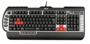 Клавиатура PS  /  2 A4-Tech X7-G800 MU (Black) 104КЛ+7КЛ+15 Игровых клавиш