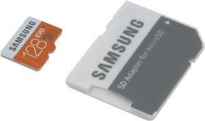 Флешка microSDHC 128Gb Samsung EVO <MB-MP128DA  /  RU> Class10 с адаптером