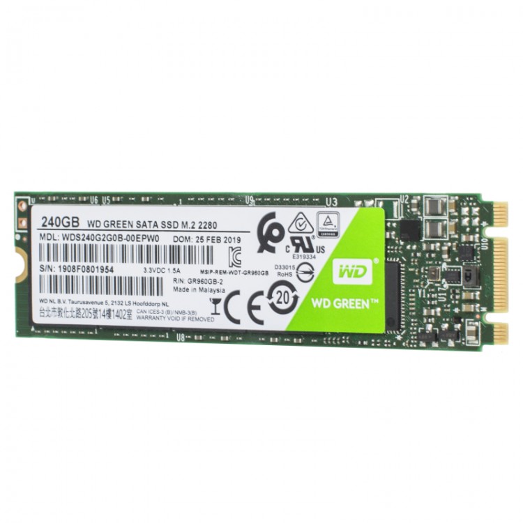 SSD 240 Gb M.2 2280 WD Green WDS240G2G0B 3D TLC