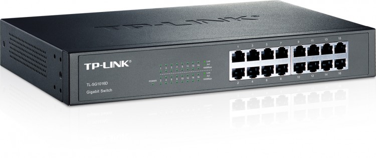 Концентратор TP-LINK TL-SG1016D 16UTP-10  /  100  /  1000 Mbps