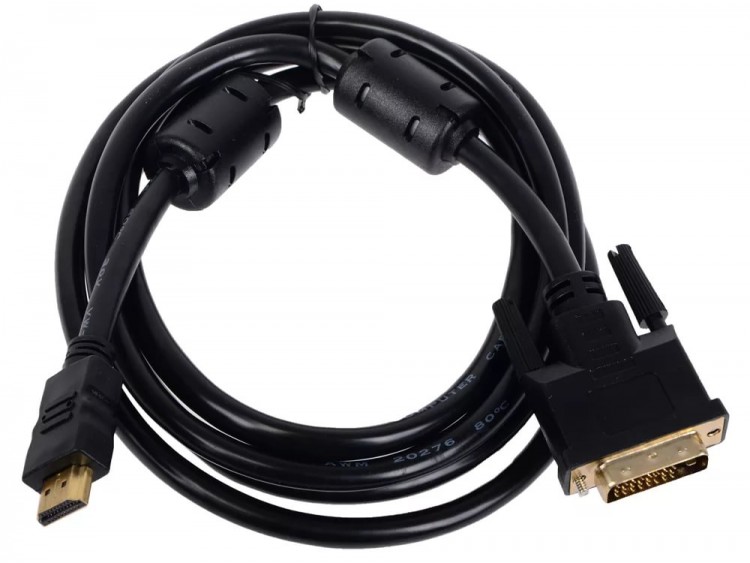 Кабель HDMI-M -> DVI-D-M 1.8м Gembird  /  Cablexpert