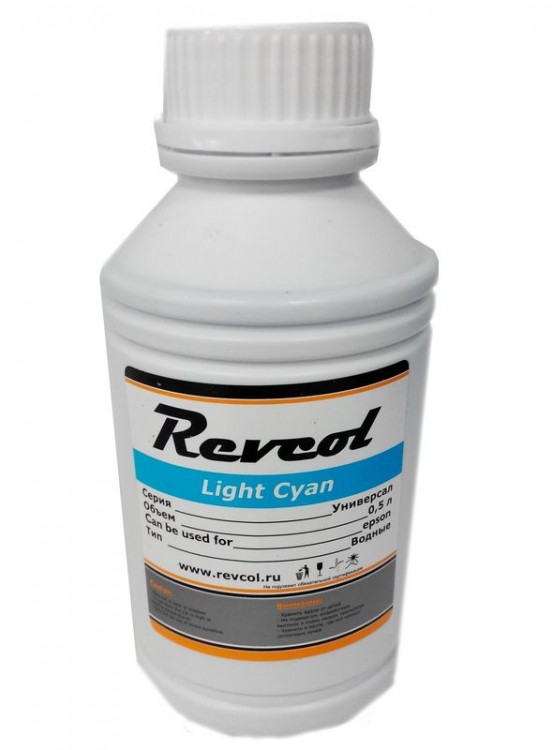 Чернила Eco-Solvent Revcol - 500мл Epson (LIGHT CYAN)