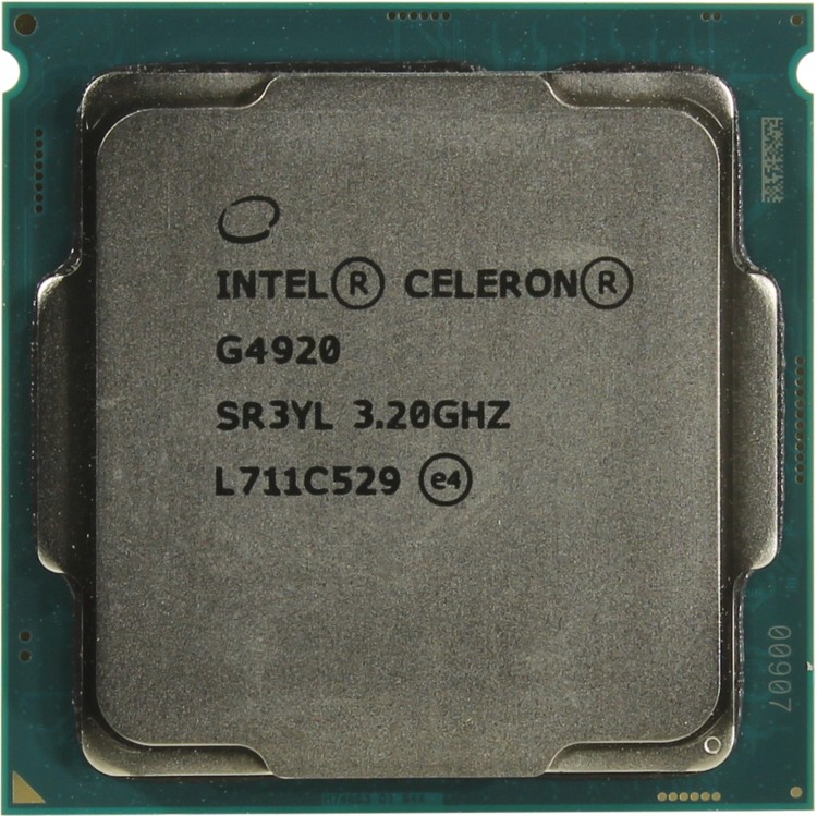 Процессор Intel Celeron G4920 Soc-1151v2 (2 core  /  3.2GHz  /  54W  /  Intel UHD Graphics 610) OEM
