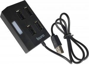 Концентратор USB2.0 Buro BU-HUB4-U2.0 4-port