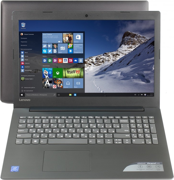 Ноутбук 15,6" Lenovo 320-15IAP Pen N4200  /  4Gb  /  1Tb  /  AMD R530 2Gb  /  no ODD  /  WiFi  /  Dos