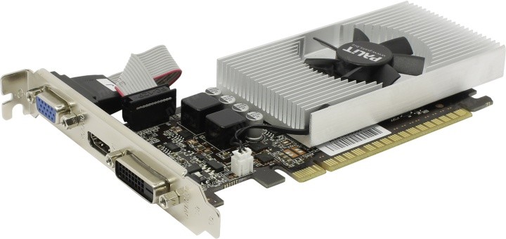 Видеокарта NVIDIA GeForce GT 730 1Gb Palit <GT730 1024M GDDR5 64B > D-Sub+DVI+HDMI