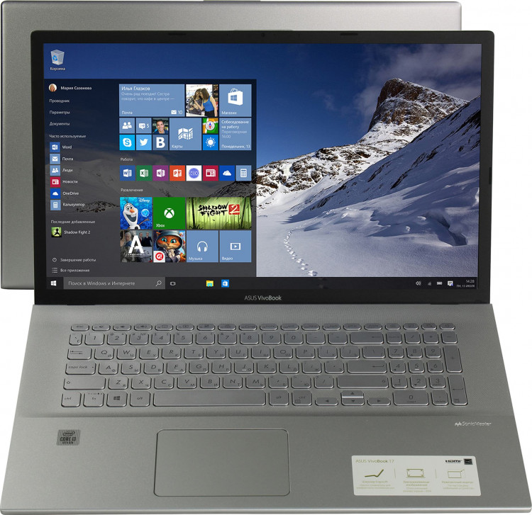 Ноутбук 17.3" Asus X712FA-AU686T intel i3-10110U  /  8Gb  /  NVMe 256Gb  /  FHD  /  UHD Graphics  /  noODD  /  Win10