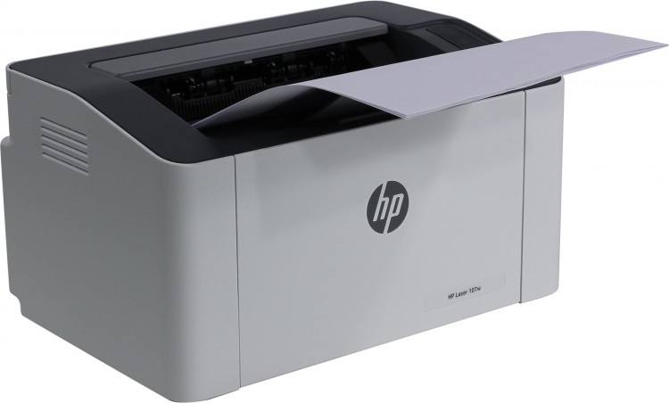 Принтер HP Laser 107w (A4  /  1200*1200dpi  /  20стр  /  1цв  /  лазерный  /  Air Print  /  USB  /  WiFi)