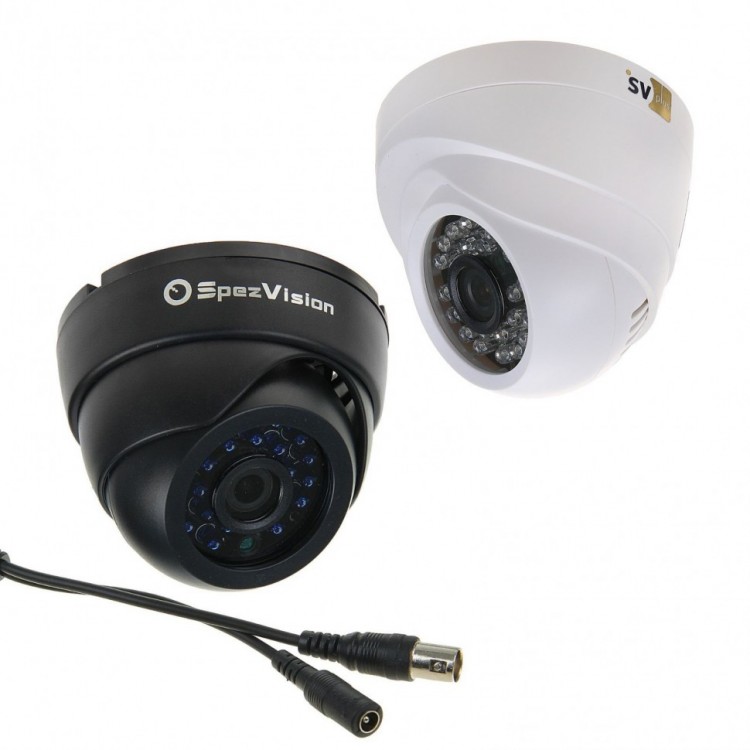 Муляж купольной антивандальной камеры с ИК подсветкой M-107G  /  WSVAR(Цвет: Белый, F=2.8-12)