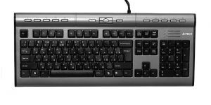 Клавиатура USB A4-Tech KLS-7MUU 104КЛ+17КЛ+USB порт