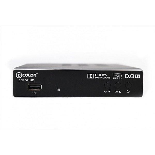 Цифровая приставка DVB-T2 D-COLOR <DC1501HD> (RCA  /  HDMI  /  USB)