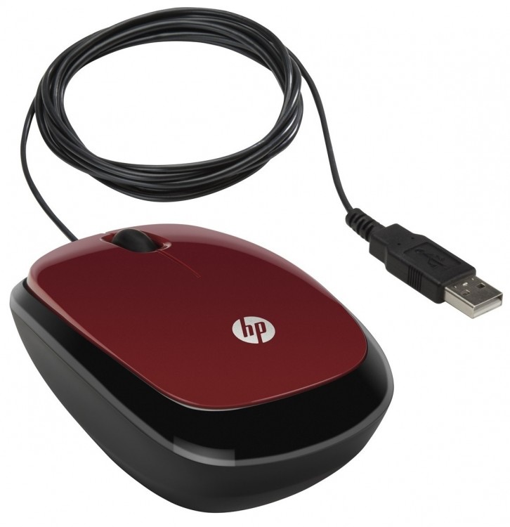 Мышь USB HP X1200 3btn+Roll  /  1200dpi