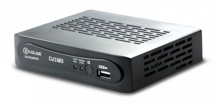 Цифровая приставка DVB-T2 D-COLOR <DC930HD> (RCA  /  HDMI  /  USB)