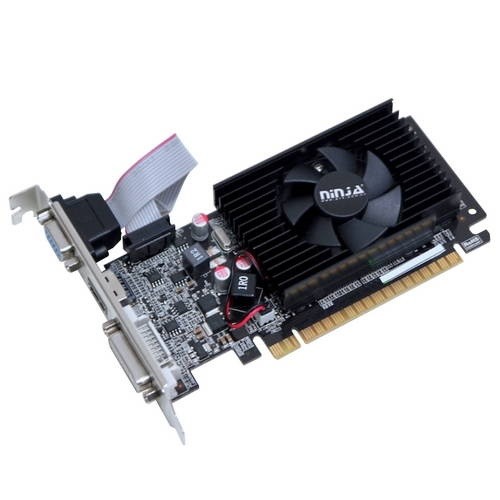 Видеокарта NVIDIA GeForce GT 710 2Gb NINJA <NK71NPU23F> GDDR3 64B D-Sub+DVI+HDMI (RTL)