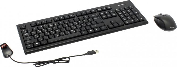Комплект беспроводной A4-Tech V-Track 7100N Black (Мышь+Клавиатура)