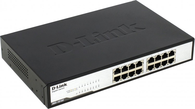 Концентратор D-Link DGS-1016C 16UTP 10  /  100  /  1000Mbps