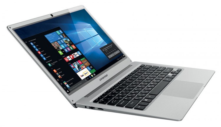 Ноутбук 13,3" Digma EVE 300 Atom X5 Z8350U  /  2Gb  /  SSD32Gb  /  SVGA  /  WiFi  /  Win.10
