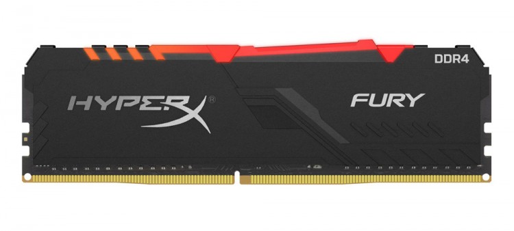 Память DDR4 8Gb <PC4-19200> Kingston HyperX Fury RGB <HX424C15FB3A  /  8> CL15