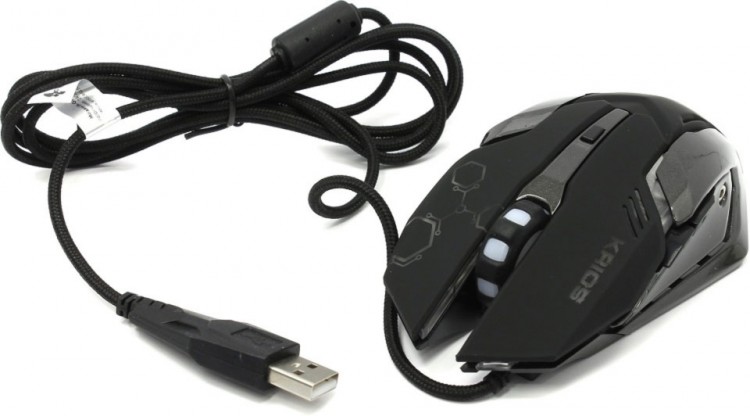 Мышь USB Jet.A <JA-GH31 Black> 4btn+Roll  /  800dpi-2400dpi