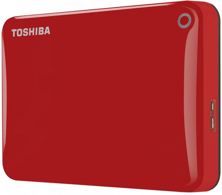 Внешний HDD 1Tb Toshiba Canvio Connect II <HDTC810ER3AA> красный 2.5" USB3.0