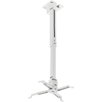 Кронштейн для проектора Buro PR04-140W, до 20кг, потолочный, поворот и наклон, белый