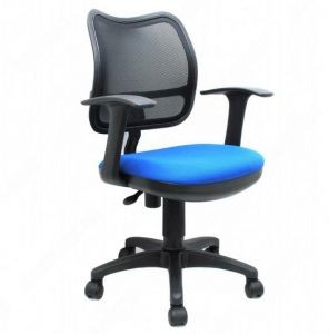 Кресло Бюрократ CH-797AXSN  /  26-21 (спинка чёрная, сетка, сиденье синее)