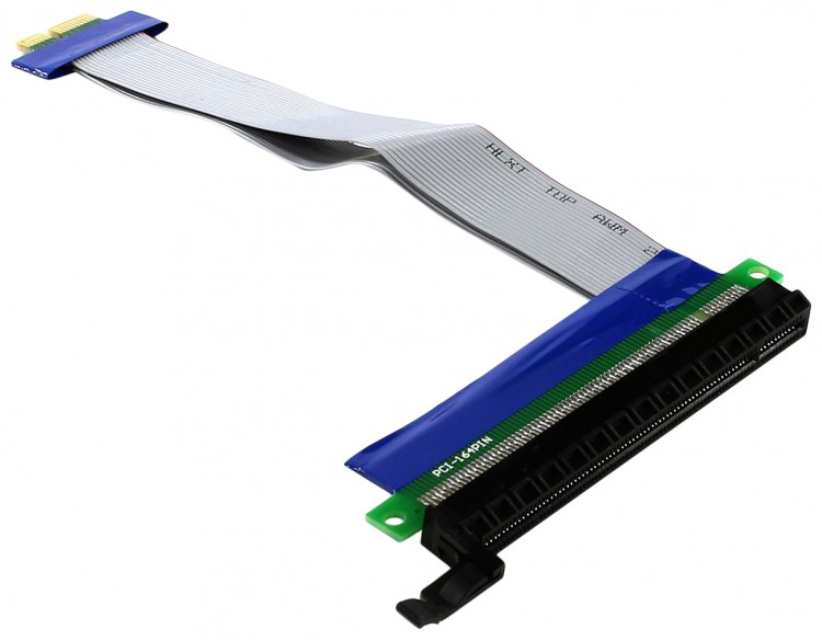 Удлинительный кабель PCI-Ex1 M -> PCI-Ex16 F Espada <PCIEX1-X16rc> (15см)