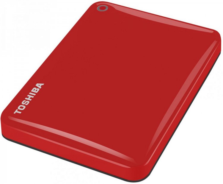 Внешний HDD 500Gb Toshiba Canvio Connect II <HDTC805ER3AA> красный 2.5" USB3.0